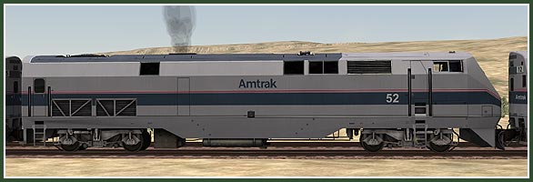 Amtrak #52 Sideview