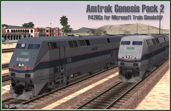 Amtrak Genesis Pack 2a microsoft train simulator addon