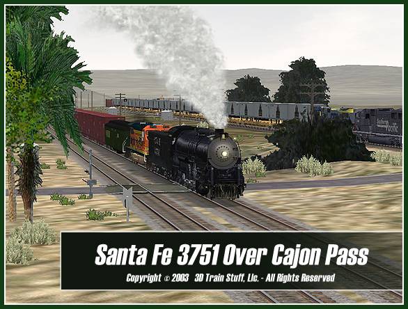 train simulator add-on santa fe 3751 over cajon pass