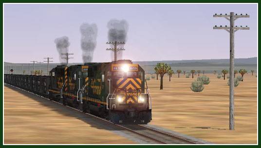 Rio Grande GP60s for train simulator